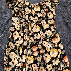 Free people off the shoulder floral  mini dress
